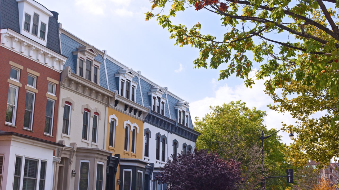 Homes in a suburb of Washington, D.C.