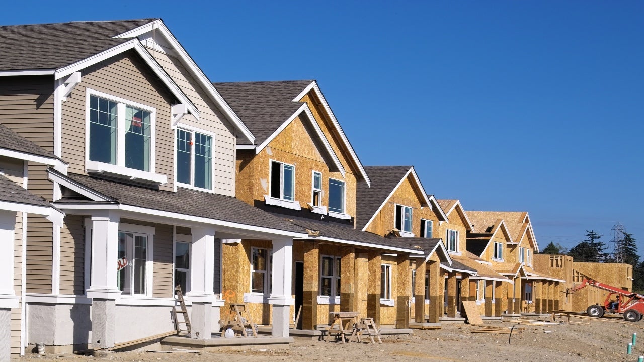 A housing development under construction