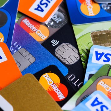 pile of bank cards