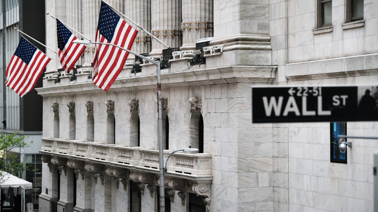 The New York Stock Exchange in lower Manhattan