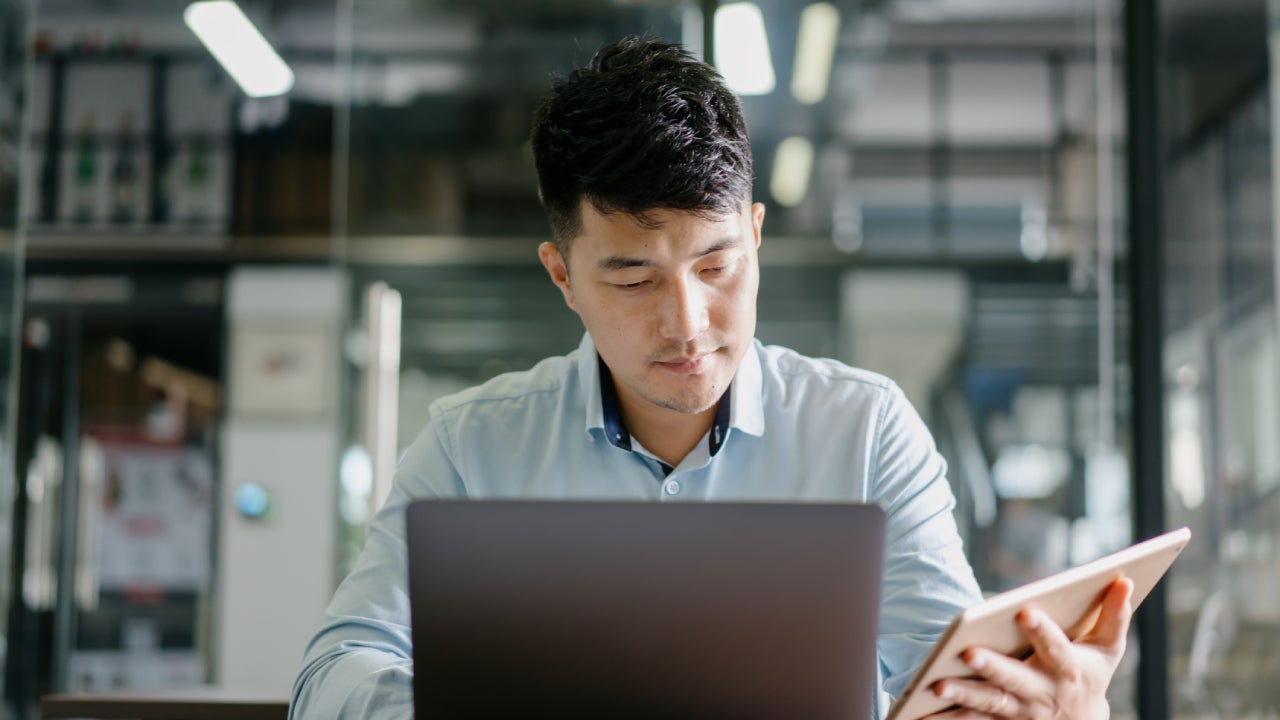 businessman working in office