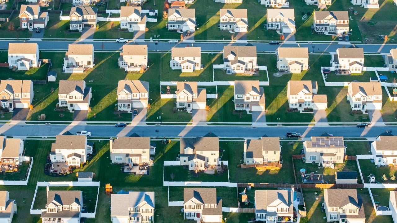 A new housing development in Centerville, Maryland