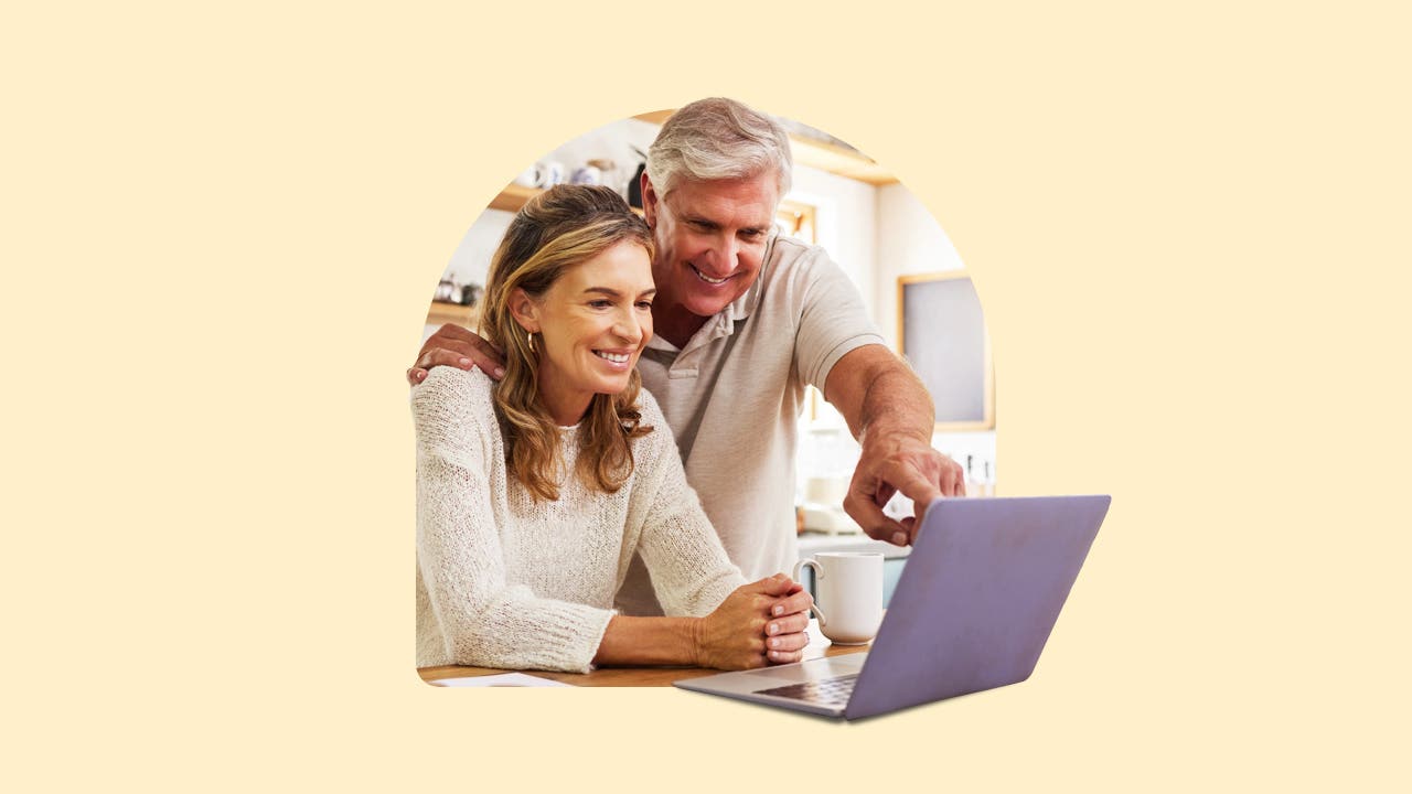 People looking at a computer screen
