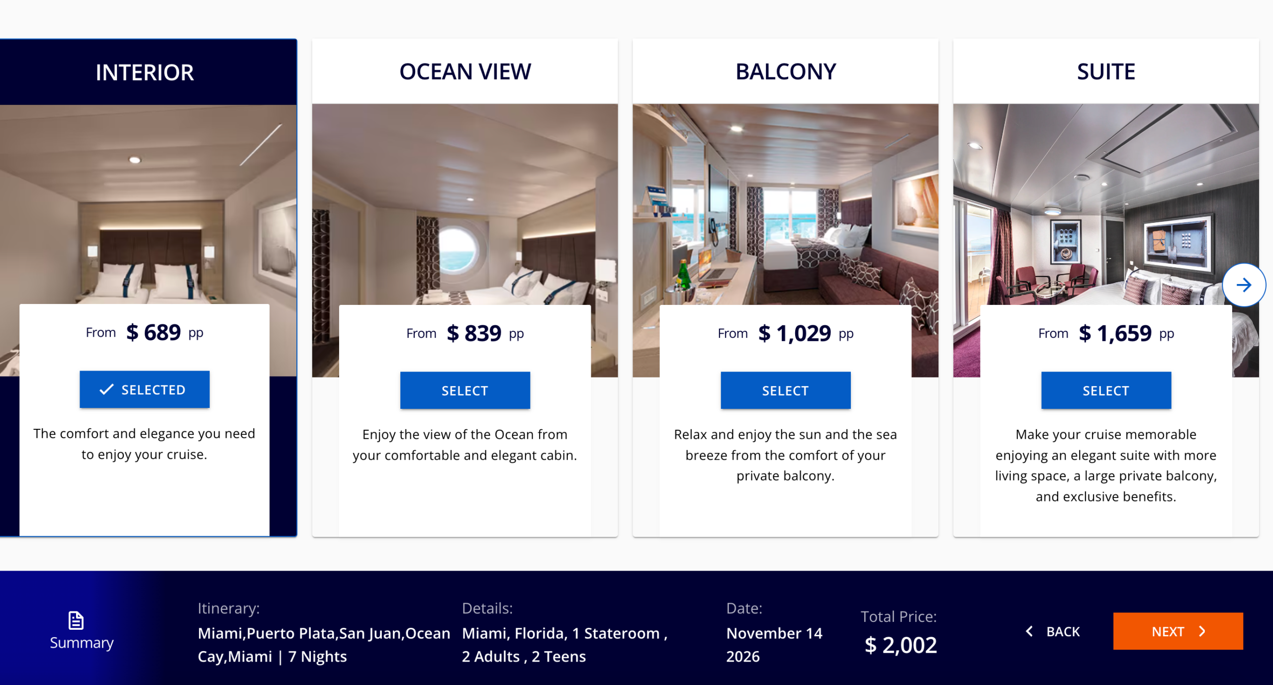 7-night cruise offer