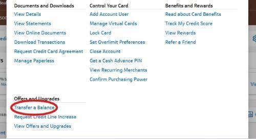 Capital one select a balance transfer