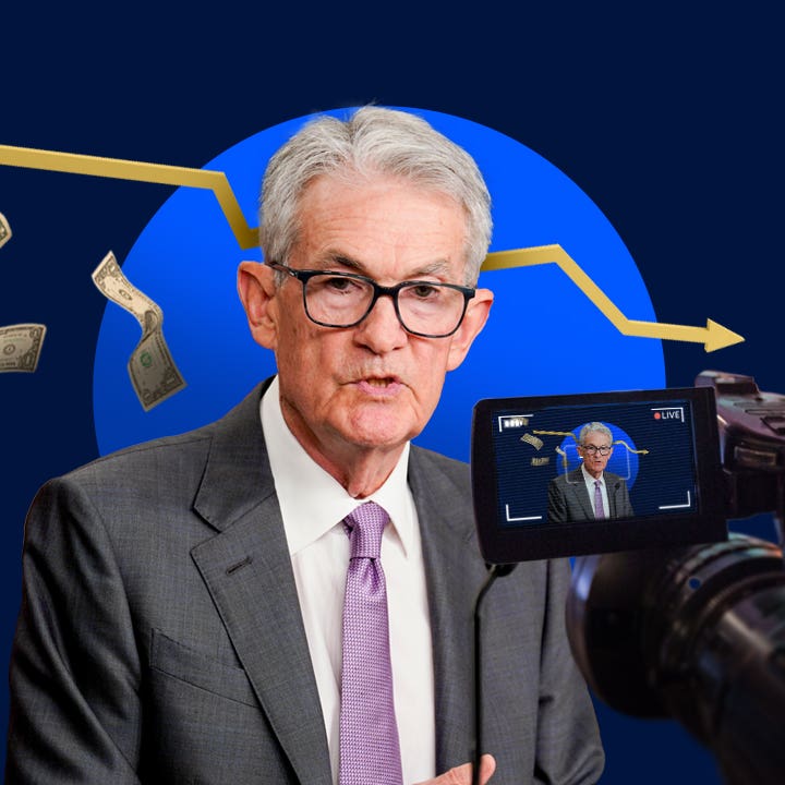 Illustration of Fed Chair Jerome Powell