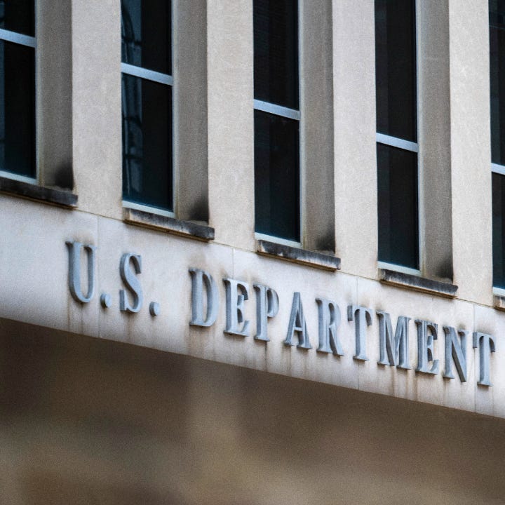 Exterior of the Department of Education in Washington DC.