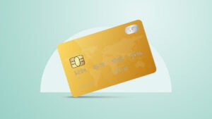 graphic of yellow credit card